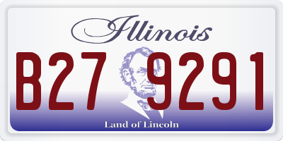 IL license plate B279291