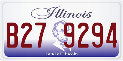 IL license plate B279294