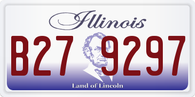 IL license plate B279297