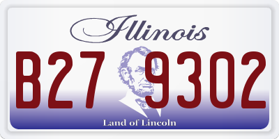 IL license plate B279302