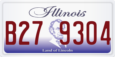 IL license plate B279304