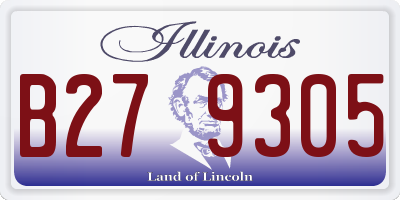 IL license plate B279305