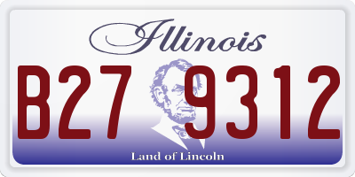 IL license plate B279312