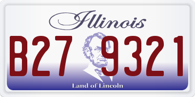 IL license plate B279321