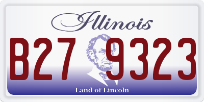 IL license plate B279323