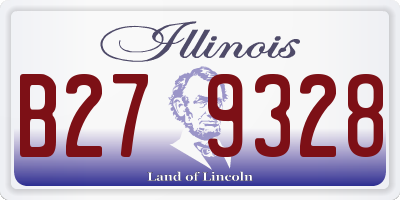 IL license plate B279328