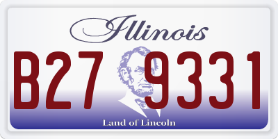 IL license plate B279331