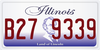 IL license plate B279339