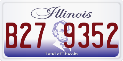 IL license plate B279352