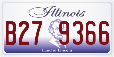 IL license plate B279366