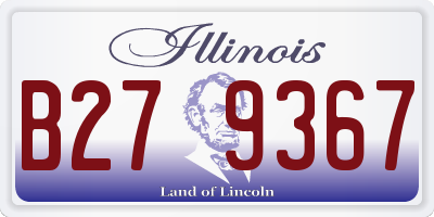 IL license plate B279367
