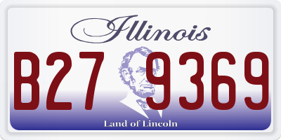 IL license plate B279369
