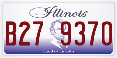 IL license plate B279370