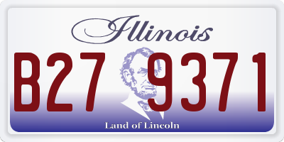 IL license plate B279371