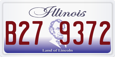 IL license plate B279372