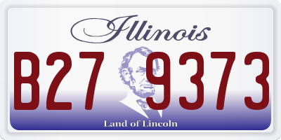 IL license plate B279373