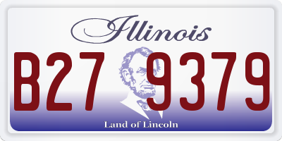 IL license plate B279379