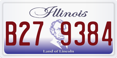 IL license plate B279384