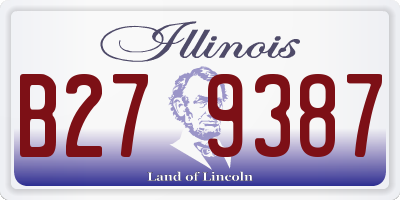 IL license plate B279387