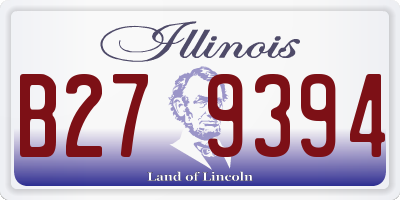 IL license plate B279394