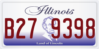 IL license plate B279398