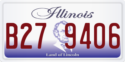 IL license plate B279406