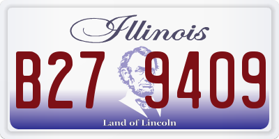 IL license plate B279409