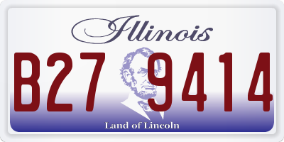 IL license plate B279414