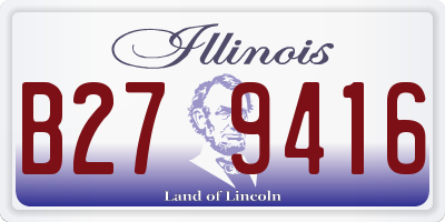 IL license plate B279416