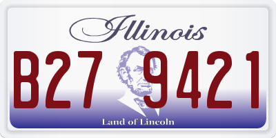 IL license plate B279421