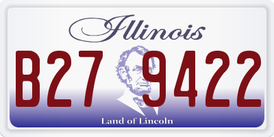 IL license plate B279422