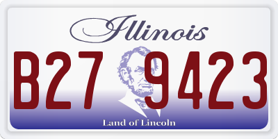 IL license plate B279423