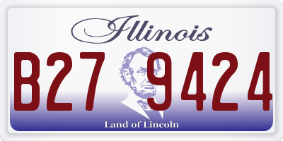 IL license plate B279424