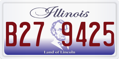 IL license plate B279425