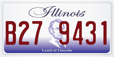 IL license plate B279431
