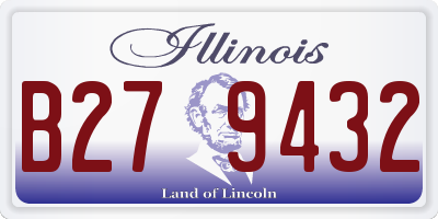 IL license plate B279432