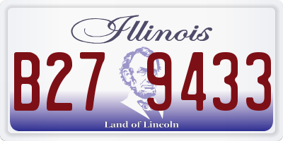 IL license plate B279433