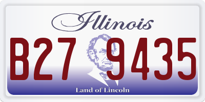IL license plate B279435
