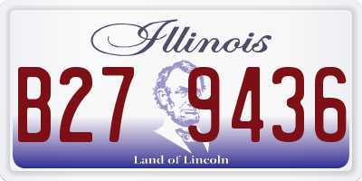 IL license plate B279436