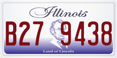 IL license plate B279438