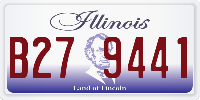 IL license plate B279441