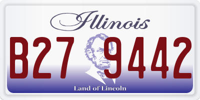 IL license plate B279442
