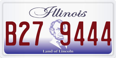 IL license plate B279444