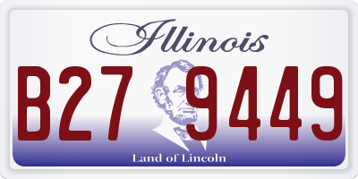 IL license plate B279449