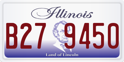 IL license plate B279450