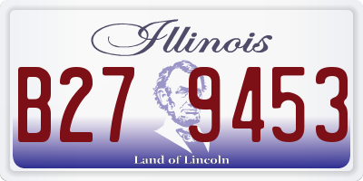 IL license plate B279453