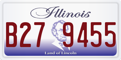 IL license plate B279455