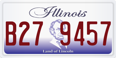 IL license plate B279457