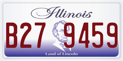 IL license plate B279459
