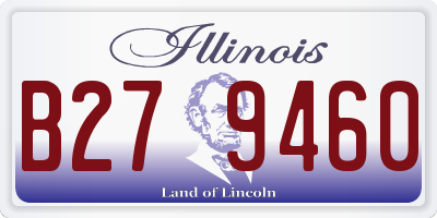 IL license plate B279460